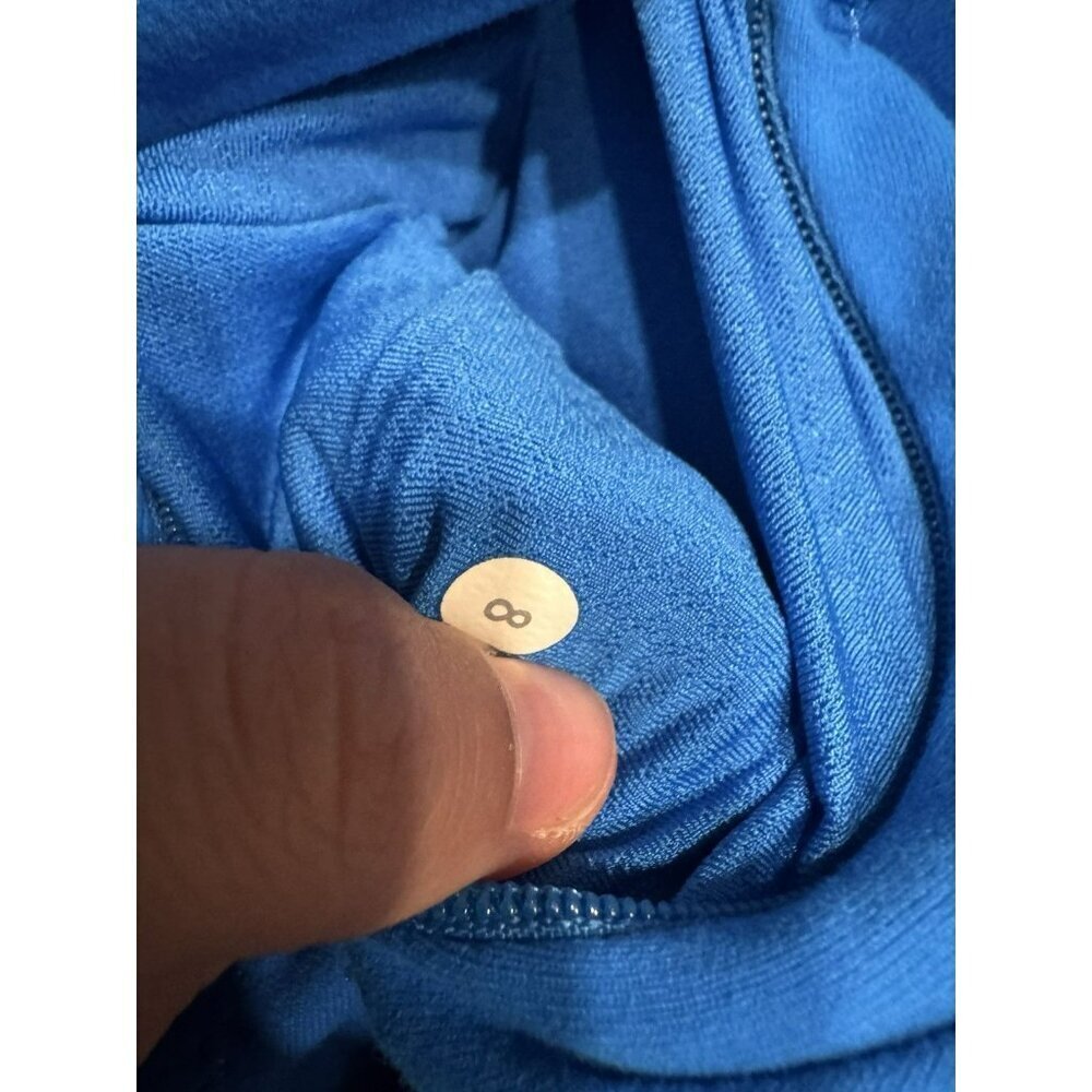 Lululemon Daily Yoga Jacket Beaming Blue / Classic Stripe Size 8 EUC - Picture 5 of 6